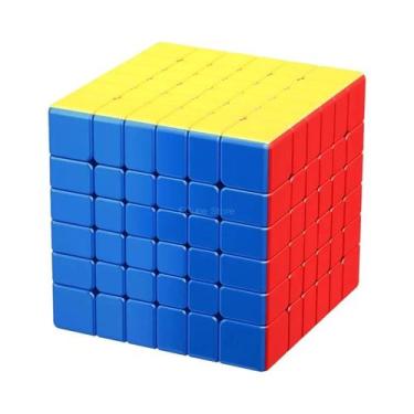 Imagem de Cubo Mágico Magnético 6x6 Profissional Sem Adesivos MOYU Meilong V2 Br