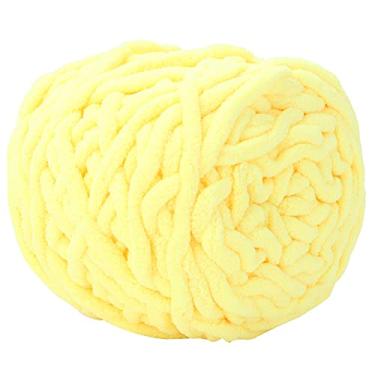 Imagem de GLOGLOW Ferramentas de tricô Fio Tecido Macio e Grosso para tricô, Ideal para Cachecóis, Xales, Suéteres e Chapéus, 12 Opções de Cores Fio de lã de Poliéster, Nan (04 frango amarelo)