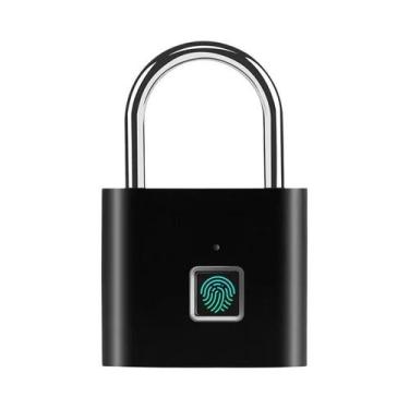 Imagem de Cadeado Inteligente À Prova d'Água Com Impressão Digital Tipo C, Desbl