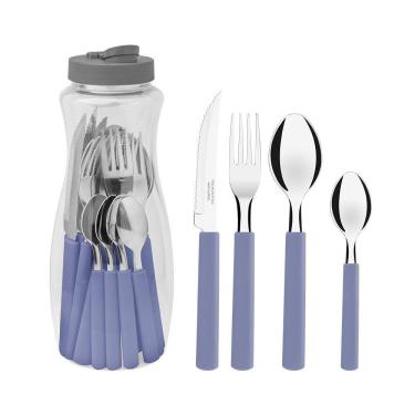 Imagem de Jogo De Talheres 16 Peças Tramontina Gamboa 23197100 Azul