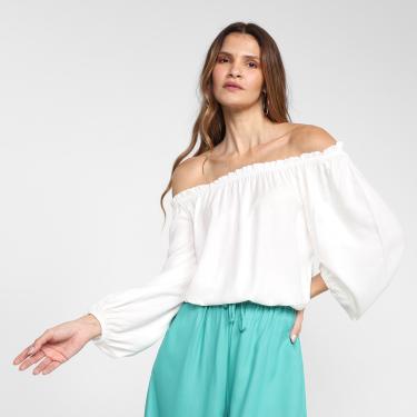 Imagem de Blusa Mercatto Ciganinha Babados Feminina-Feminino