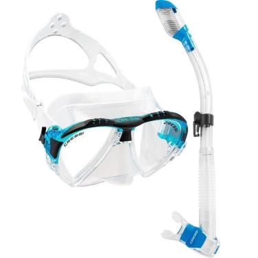 Imagem de Kit de Mergulho Máscara+Respirador Cressi Matrix + Dry-Unissex