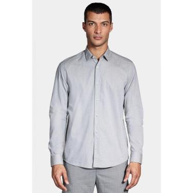 Imagem de Camisa Aramis Slim Fil a Fil Antilia Cinza-Masculino