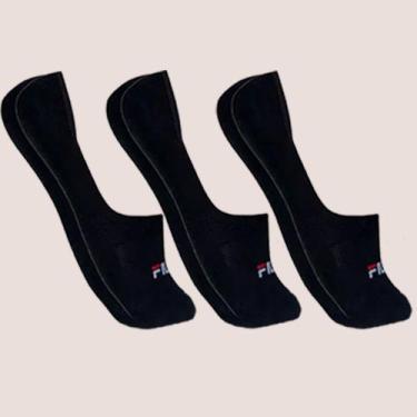 Imagem de Kit 3 Meias Invisível Unissex Faixa Tensora - Dass, Preto, 39 a 43