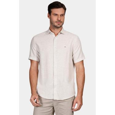 Imagem de Camisa Aramis Slim Linho Mescla Natural-Masculino