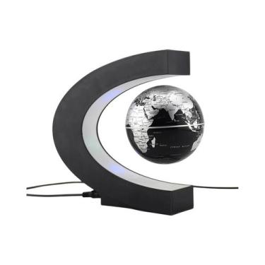 Imagem de Lâmpada Globo Flutuante Magnética LED Com Mapa Mundial, Luz De Mesa An