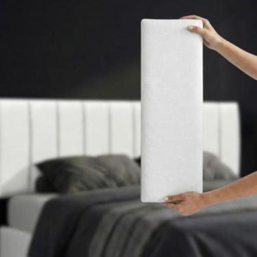 Imagem de Cabeceira Branca Adesiva Modulado Cama Quarto Autocolante - Colaí, Bra