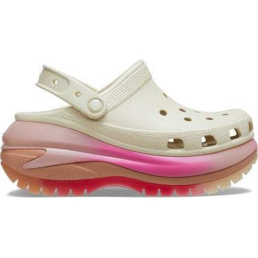 Imagem de Sandália crocs mega crush colordip clog bone/multi-Unissex
