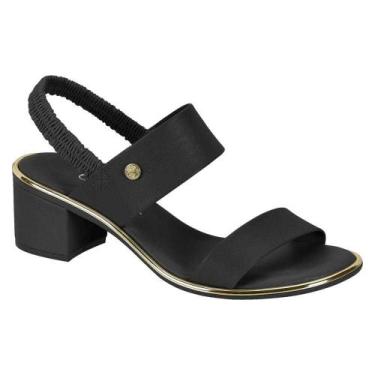 Imagem de Sandália Beira Rio Feminina 8379.221, Preto, 35