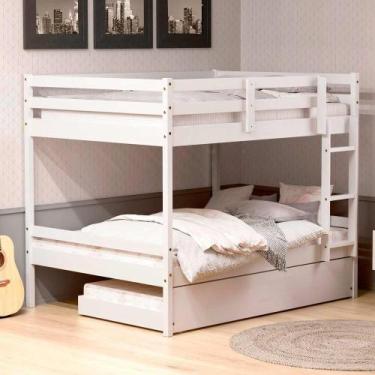 Imagem de Treliche Casal Casal Dreams Madeira Maciça Branco Megamobilia - Megamo