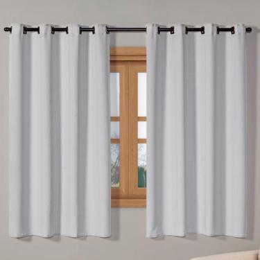 Imagem de Cortina Blackout Tecido 2,80m x 2,30m Corta 100% Luz Blecaute Sala Qua