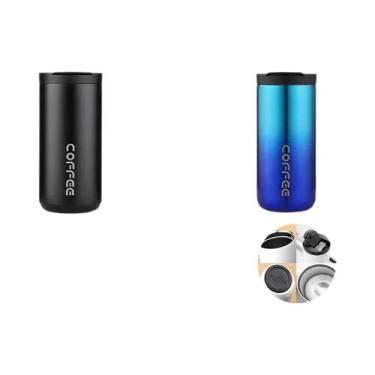 Imagem de Garrafa Térmica De Café Em Aço Inoxidável 400ML, Isolada, À Prova De V