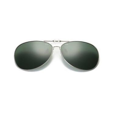 Imagem de Lentes Clip On Aviador Polarizado e com Proteção UV400 - VINKIN, Verde