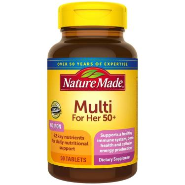 Imagem de Suplemento Multivitamínico Nature Made For Her 50+ 90 Comprimidos-Unissex