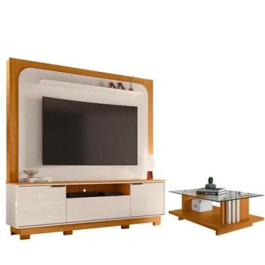 Imagem de Estante Home Theater Nilo com Pés com Mesa de Centro Frizz Cinamomo Of