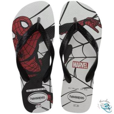 Imagem de Sandalia Chinelo Havaianas Kids Top Marvel II Homem Aranha Infantil Or