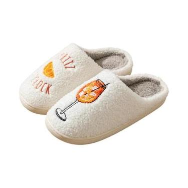 Imagem de Chinelos Femininos Confortáveis E Fofos Com Design Aperol Spritz, Pres