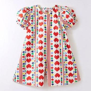 Imagem de Macaquinho Infantil Menina Em Malha Bate Coração Fábula-Feminino