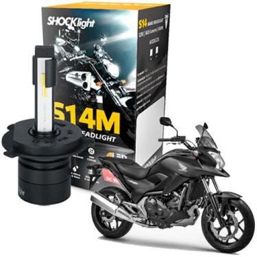 Imagem de Lâmpada Ultra Led Shocklight H4 Farol Moto Honda Nc 700