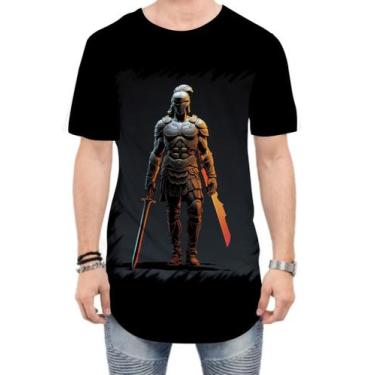 Imagem de Camiseta Longline Soldado Romano Império 14 - Kasubeck Store®, G
