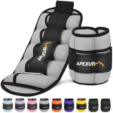 Imagem de Pesos de tornozelo APEXUP ajustáveis de 4,5 kg para mulheres e homens 