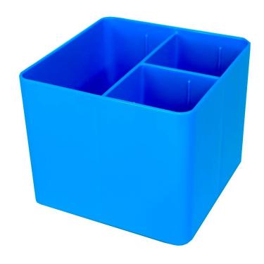 Imagem de Porta Objetos Dello Fullcolor com 3 Divisórias para Organização de Pequenos Materiais d...