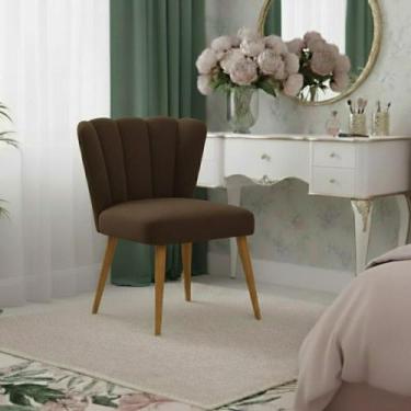 Imagem de Cadeira Decorativa para Penteadeira Quarto Mesa de Jantar Liz - Móveis