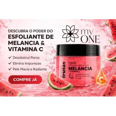Imagem de Esfoliante Melancia Poran 240g Corporal e Facial, Pele Macia e Sedosa 