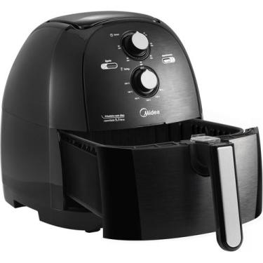 Imagem de Fritadeira Air Fryer Midea 5,3L 127V/60Hz FRB50P1 Preto, Preto, 110 V