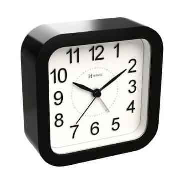 Imagem de Relogio despertador herweg 2644-262 preto fosco, PRETO