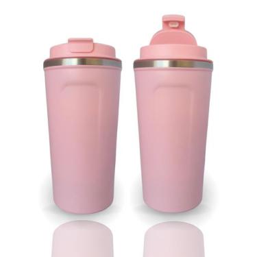Imagem de Copo Térmico Com Medidor De Temperatura De 500ml Cores - Xh, Rosa