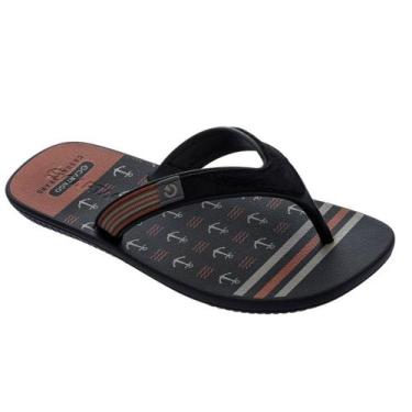 Imagem de Chinelo Masculino Dakar Preto/Telha Cartago, 41, Preto