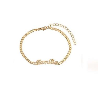 Imagem de Pulseira Feminina Família GARIMPO Banhada a Ouro 18k Feminina, Feminin