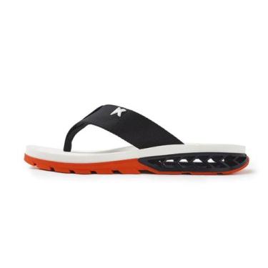 Imagem de Chinelo Kenner Rakka DJK-02 - Preto/Branco/Laranja, 40, Preto, Branco,