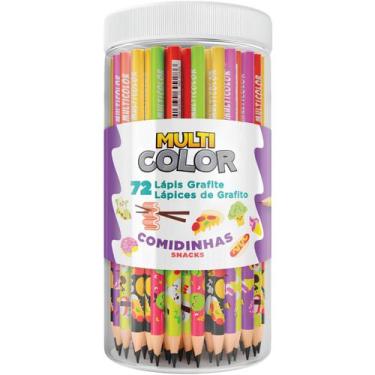 Imagem de Lápis Grafite Escolar Multicolor Madeira Comidinha HB 72 - Faber-Caste