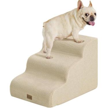 Imagem de Escada para Cães MADE 4 PETS de 3 Degraus em Espuma Antiderrapante Beg