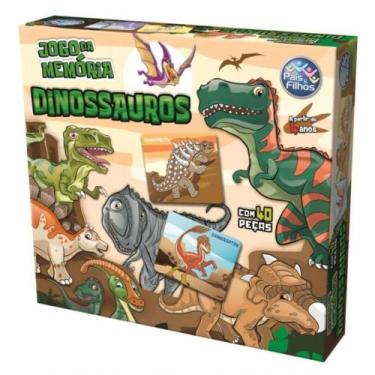 Imagem de Jogo Da Memoria Dinossauros - Pais E Filhos - PAIS & FILHOS