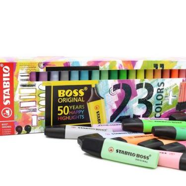 Imagem de Marca Texto Stabilo Boss - Kit Com 23 Cores