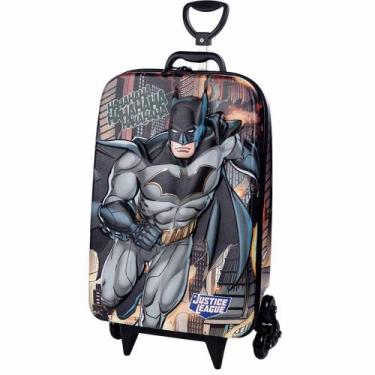Imagem de Mochila 3D de Rodinha Infantil - Liga da Justiça - Batman - Maxtoy