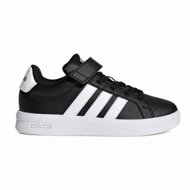 Imagem de Tênis Adidas Infantil Casual Grand Court 3.0 HP3533 Preto, Preto, 30