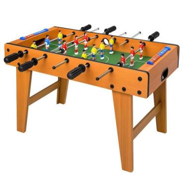 Imagem de Mesa Pebolim Totó Futebol De Mesa Grande Portátil C/Bolas/Placar - 99 