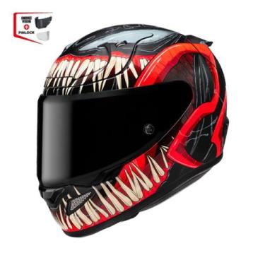 Imagem de Capacete Hjc Rpha 12 Venom 3 Marvelverm Pret 58