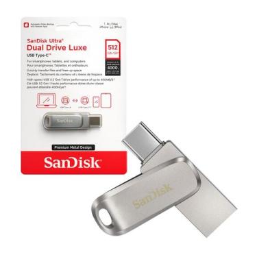 Imagem de Pen Drive 512Gb Usb 3.2 OTG Ultra D Drive Go Tip C 400mbs Le SDDDC4-51