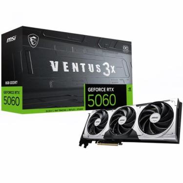 Imagem de Placa de Vídeo MSI NVIDIA GeForce RTX 5060 Ventus 3X OC 8GB GDDR7 DLSS