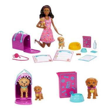 Imagem de Barbie Adoção De Cachorrinho Brinquedo Cuidados Acessórios