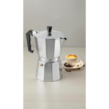 Imagem de Cafeteira Italiana Portátil 6 Xícaras Cinza - Congratulations Store