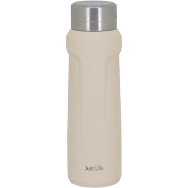 Imagem de Garrafa Térmica Just Life Home&Co 23x7cm INOX Off White 500ml para Ser