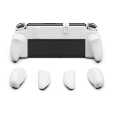Imagem de Skull & Co. NeoGrip for Nintendo Switch OLED and Regular Model: An Ergonomic Grip Hard Shell with Replaceable Grips [to fit All Hands Sizes] [No Carrying Case] - OLED Branco