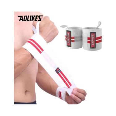 Imagem de Faixas De Pulso Para Fitness Com Suporte Acolchoado Para Polegar AOLIK