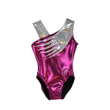 Imagem de Collant de ginástica feminino Obersee, Pink Feather, AM Adult Medium